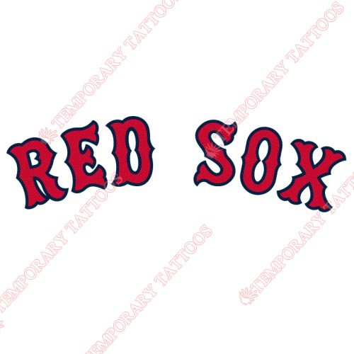 Boston Red Sox Customize Temporary Tattoos Stickers NO.1465